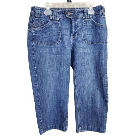 Women's Low Rise Denim Crop Stretch Pants Size 4 NWOT - Picture 1 of 7